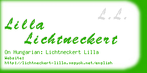 lilla lichtneckert business card